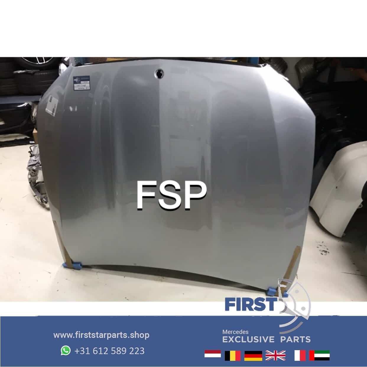 W238 C238 MOTORKAP GRIJS Mercedes E Klasse W213 E53 AMG 2016, Utilisé, -, Capot moteur, Avant