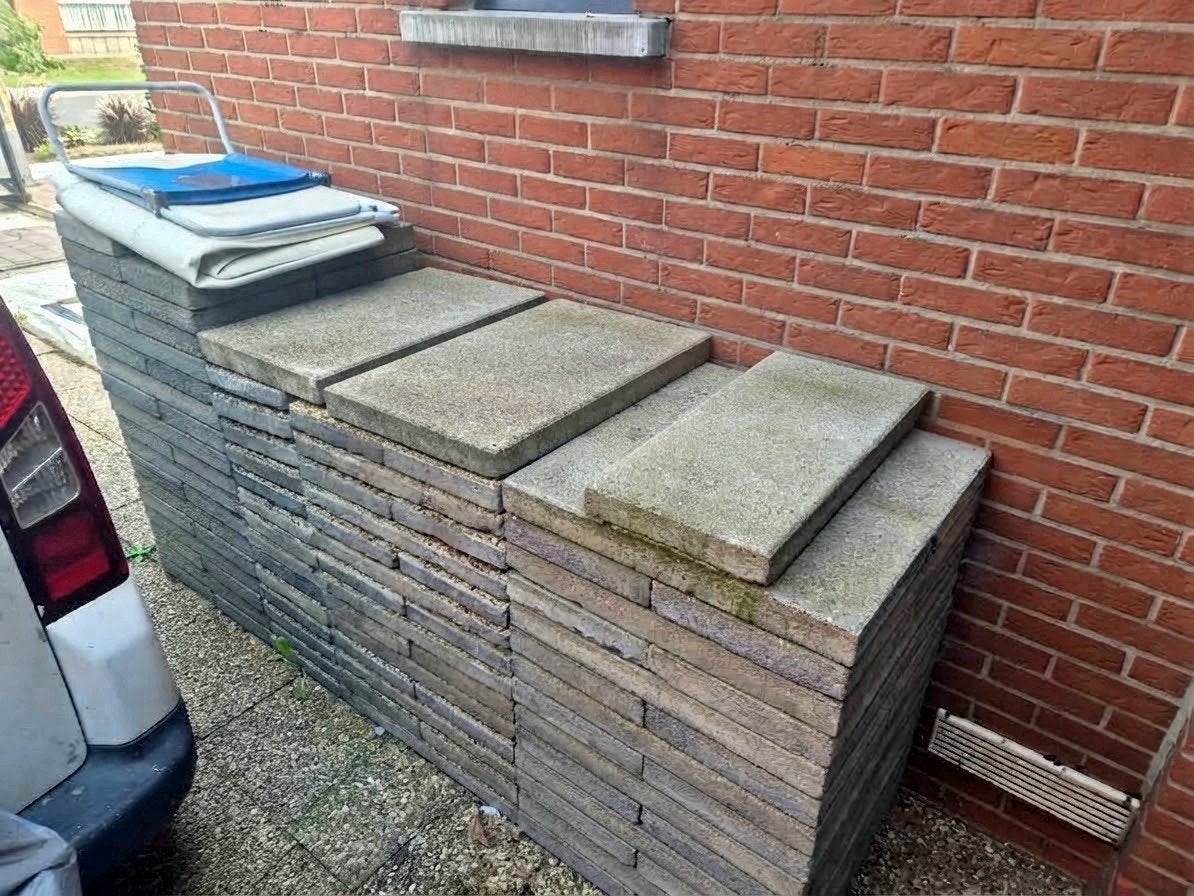 terras stenen, Tuin en Terras, Ophalen, Gebruikt, Beton, Overige typen