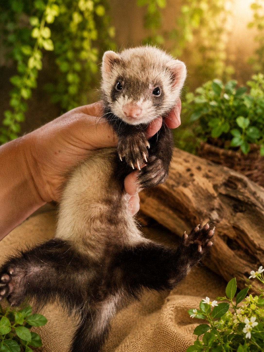 Micro frettes - 3 écrous disponibles, Furet, Domestique, Mai, Femelle