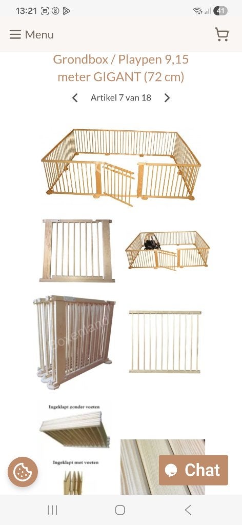 Park - grondbox, Kinderen en Baby's, Babyparken, Ophalen, Gebruikt, Rechthoekig