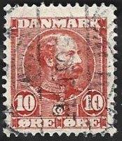 1 Postzegel Denemarken 1906 Koning Christian IX type 2, Timbres & Monnaies, Timbres | Europe | Scandinavie, Enlèvement ou Envoi