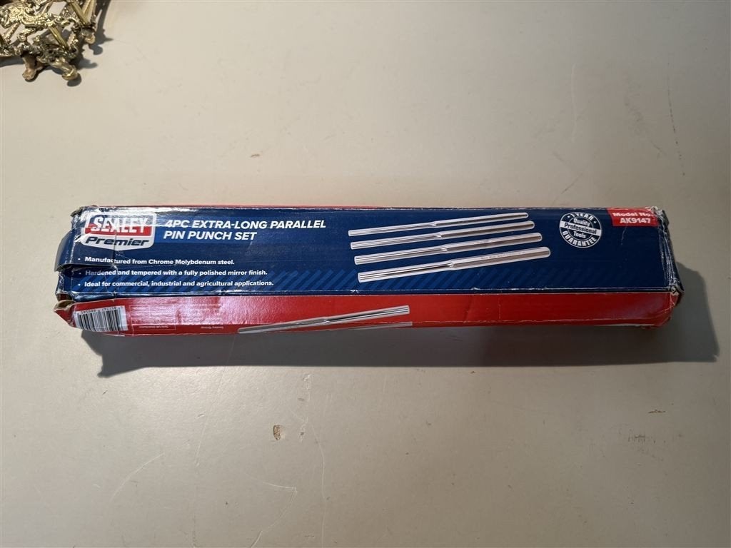 Sealey Extra Lange Uitdrijver Ponsen Set - 4-delig - AK9147, Ophalen of Verzenden, Nieuw