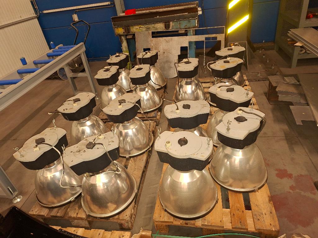 lampes industrielle atelier, Maison & Meubles, Enlèvement, Utilisé, Verre