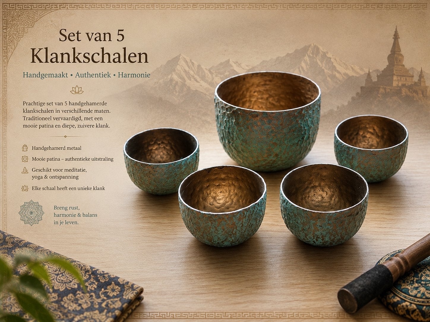 Klankschalen, Muziek en Instrumenten, Percussie, Ophalen of Verzenden, Gebruikt