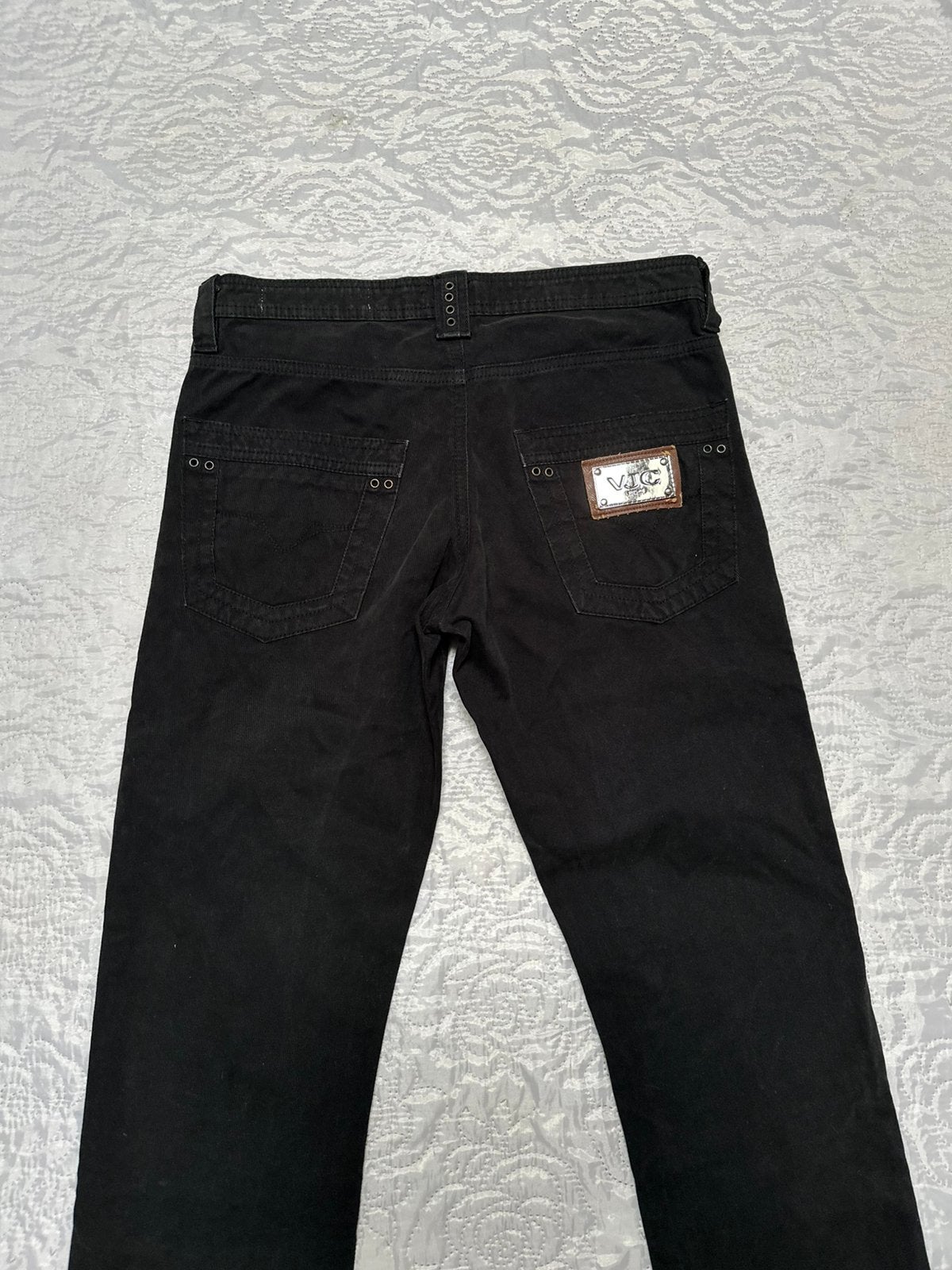 VJC Versace zwarte slimfit jeans maat FR 32 (IT 46), Kleding | Heren, Verzenden, Zo goed als nieuw, Zwart