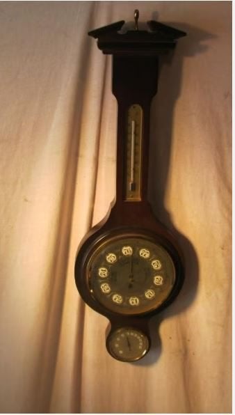 Leuke Houten Barometer - 55cm, Ophalen of Verzenden, Zo goed als nieuw, Barometer