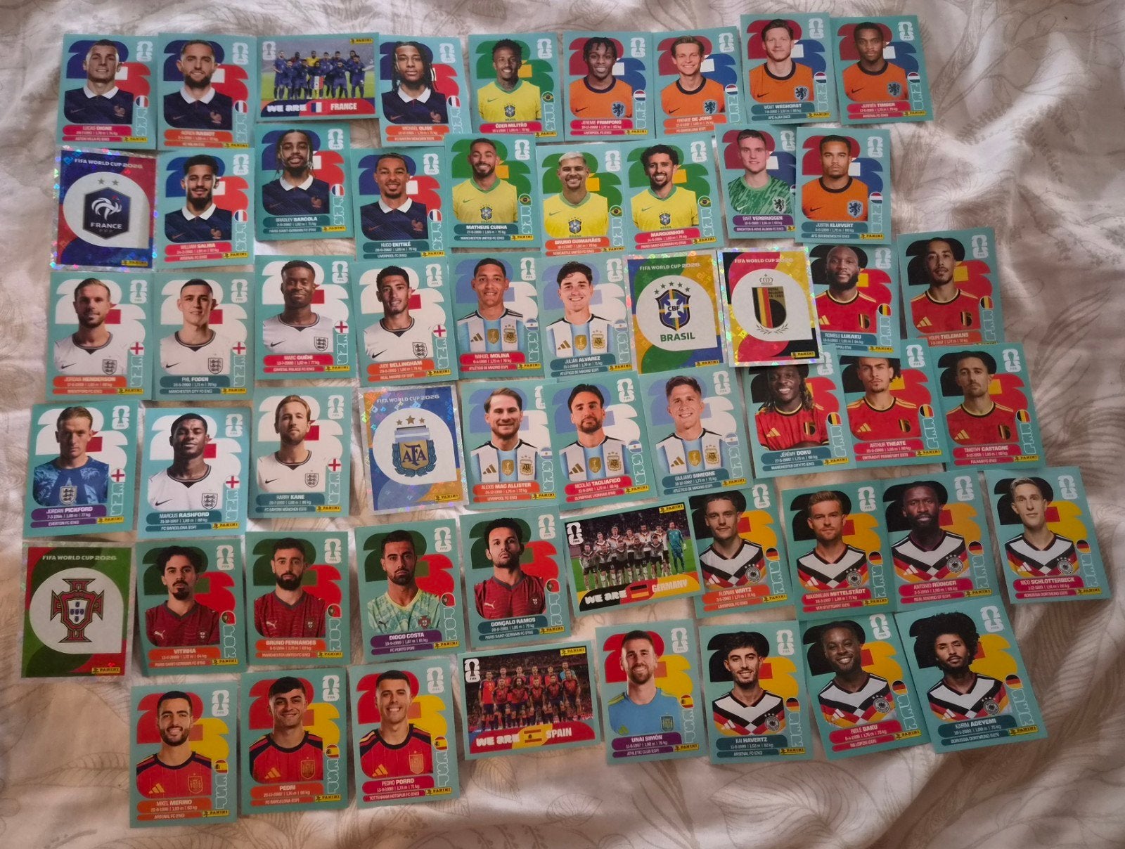 magnifique lot de 56 stickers Panini Coupe du Monde 2026, Collections, Envoi, Neuf, Autres types