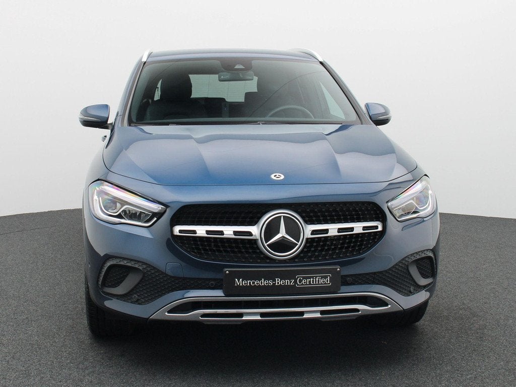 Mercedes-Benz GLA 250 e Luxury Line, Auto's, Mercedes-Benz, Gebruikt, 16 kWh, Blauw, Leder en Stof