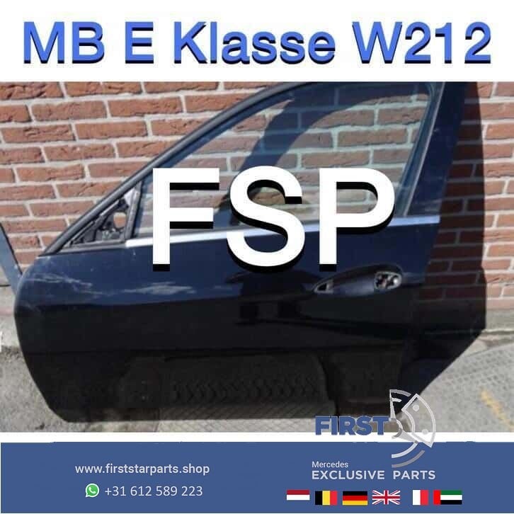 W212 E Klasse deuren links rechts voor Mercedes zwart Sedan, Utilisé, Porte, -, -