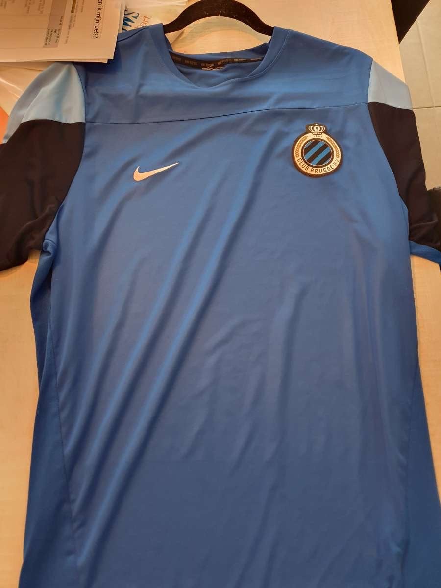 Trainingsshirt Club brugge, Ophalen, Maat 52/54 (L), Blauw, Voetbal