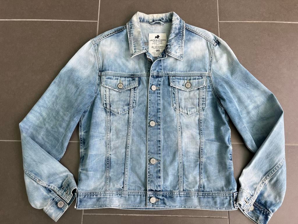Jack&Jones jeansjas heren XL, Ophalen, Gedragen, Maat 56/58 (XL), Blauw