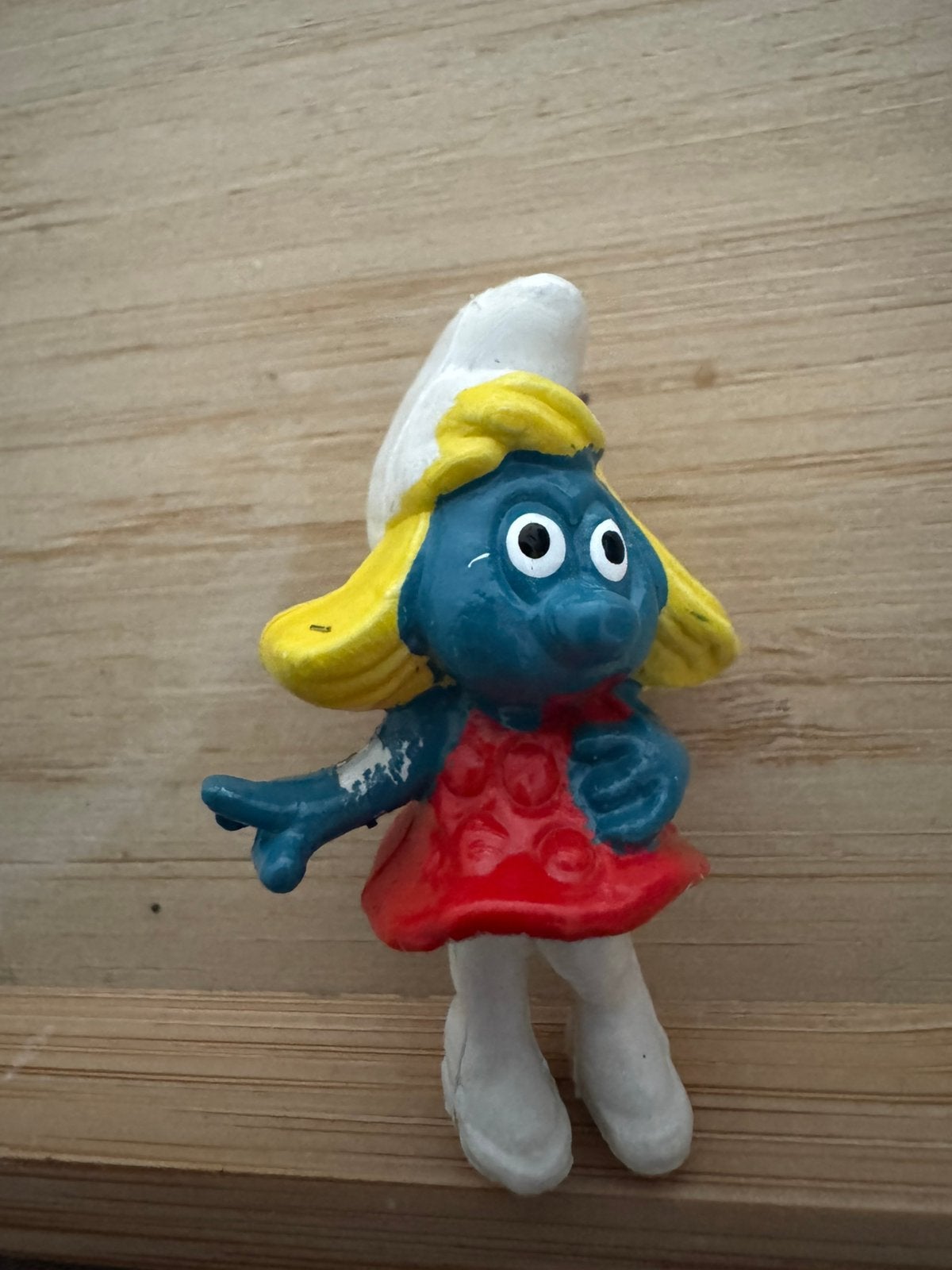 Miniatuur poppetje Smurfin - Peyo, Ophalen of Verzenden, Gebruikt, Smurfin, Poppetje, Figuurtje of Knuffel