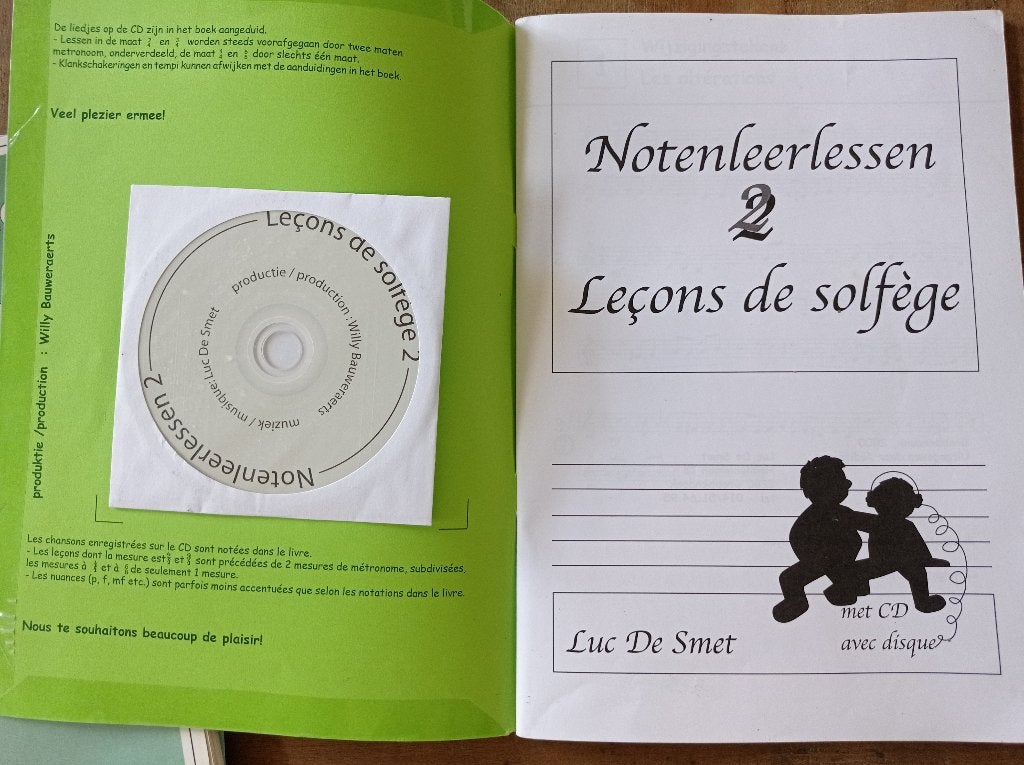 Livre "Leçons de solfège 2" (Luc De Smet), De Smet, Instrument, Enlèvement, Utilisé