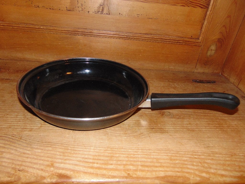 Pan 28 cm in zeer goede staat, Ophalen of Verzenden, Overige materialen, Koekenpan, Geschikt voor inductie