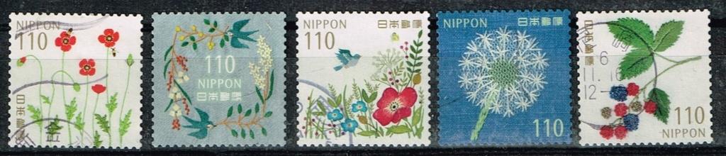 Timbres japonais - K 5800 - timbres de vœux, Envoi, Affranchi, Asie orientale