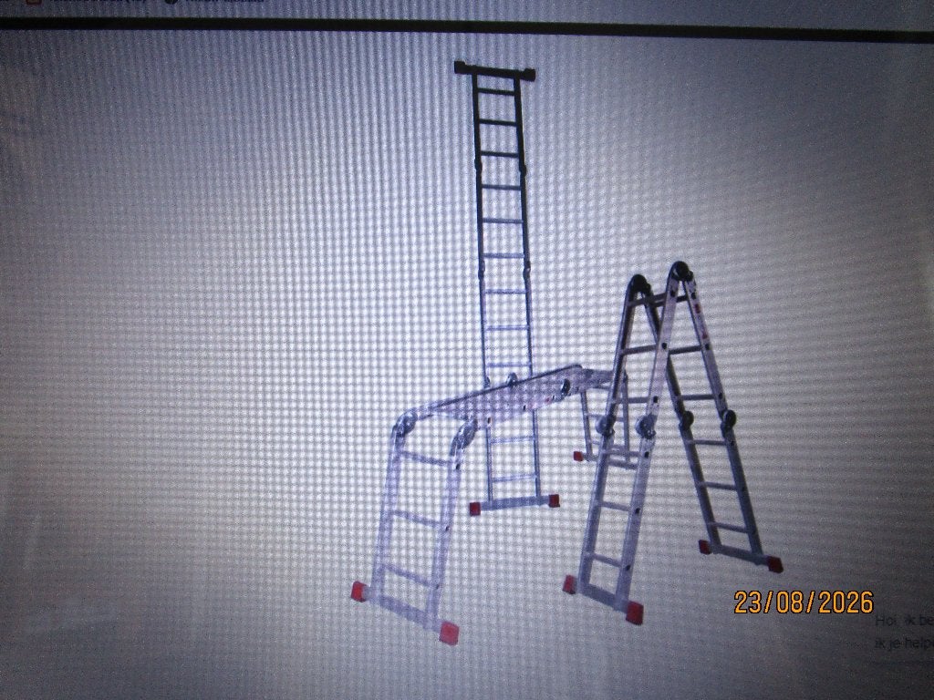 Vouwladder, Ophalen, Zo goed als nieuw, Ladder, Opvouwbaar of Inschuifbaar