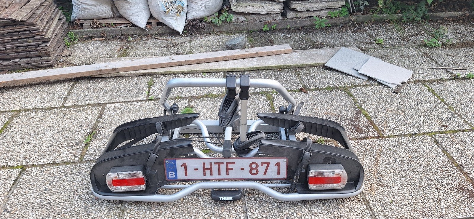 fietsendrager Thule 916 30 kg, Auto diversen, Ophalen, Zo goed als nieuw, Brede banden, 2 fietsen