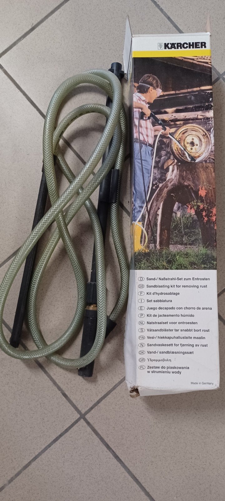 natzandstraalset Kärcher, Doe-het-zelf en Bouw, Ophalen, Gebruikt