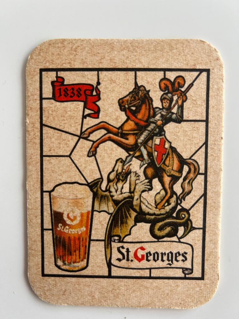 Ancien tapis à bière Rodenbach St. Georges, Enlèvement ou Envoi, Comme neuf, Sous-bock, Autres marques