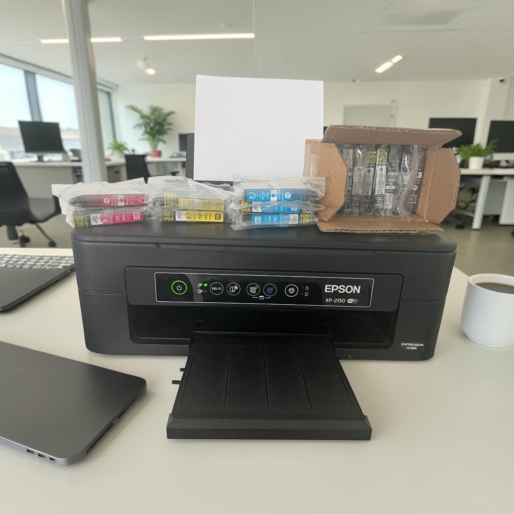 Epson XP-2150 WiFi printer + 20 inktpatronen, Kleur printen, Gebruikt, All-in-one, Epson