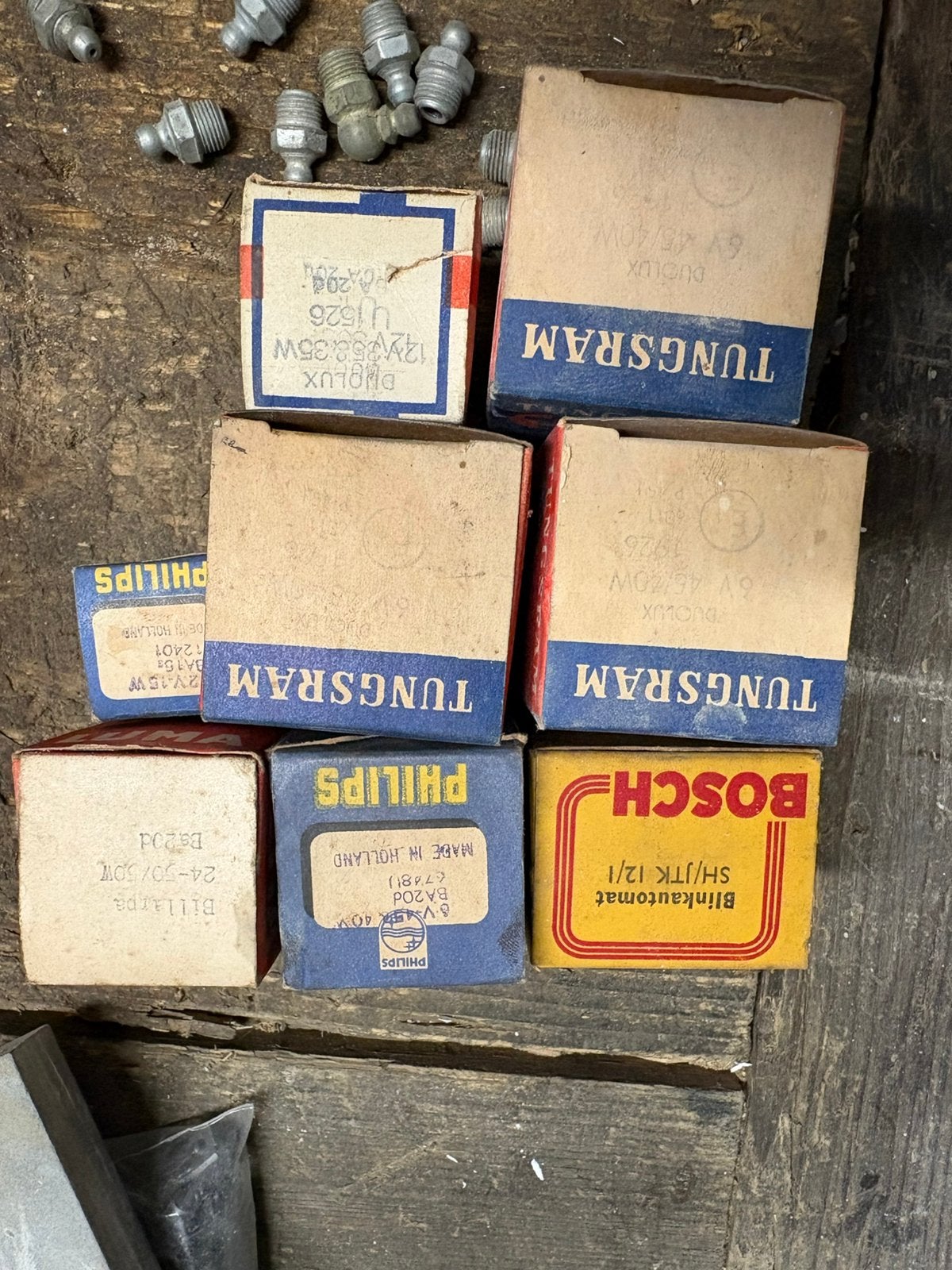 Lot oude lampjes1926tungsram,Luma,bosch,philips,blinkautomat, Ophalen