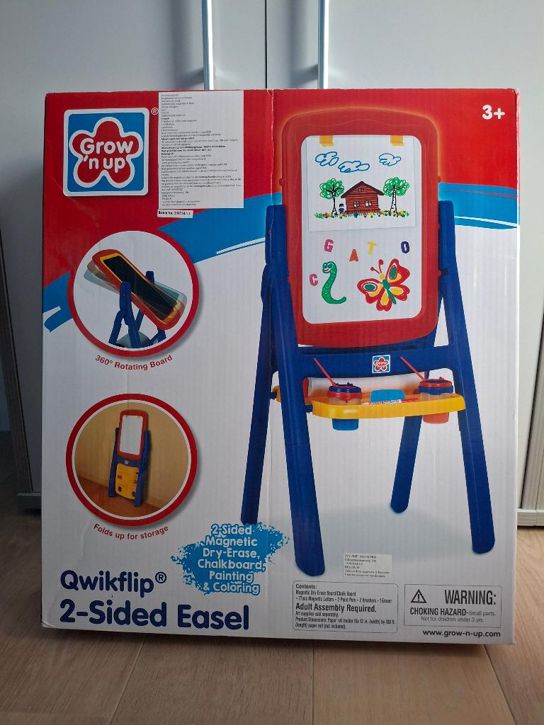 Qwikflip met krijtbord en whiteboard, Kinderen en Baby's, Ophalen, Zo goed als nieuw
