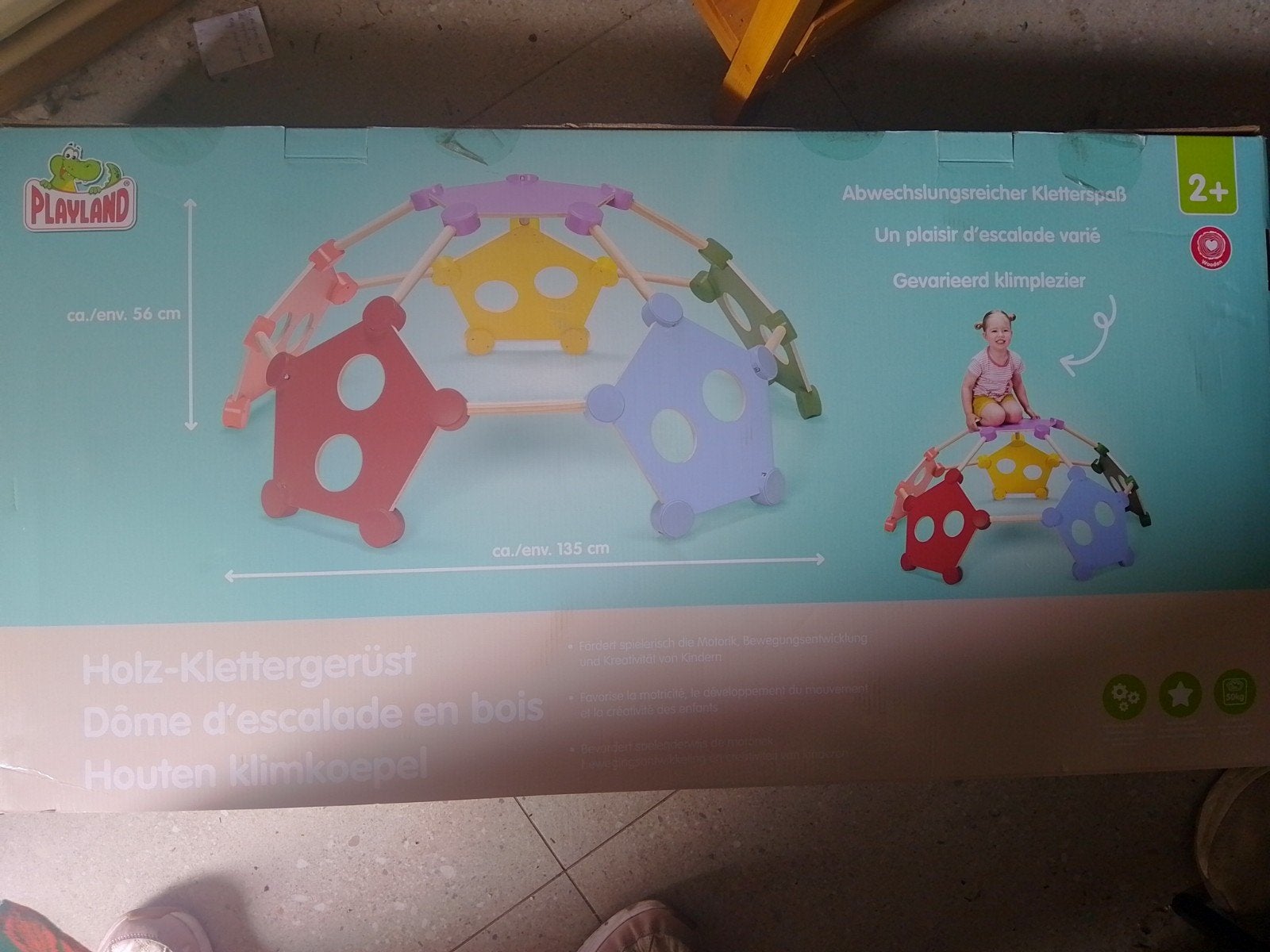 Houten speelboog nog nieuw in de verpakking, Enlèvement