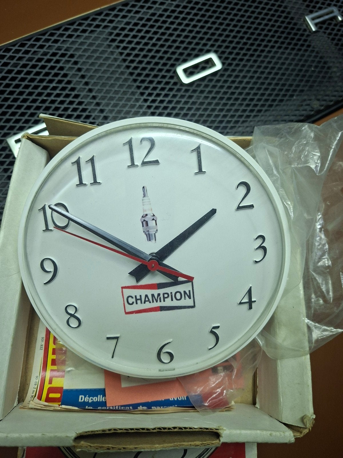 horloge publicitaire bougie champion neuve, Enlèvement ou Envoi