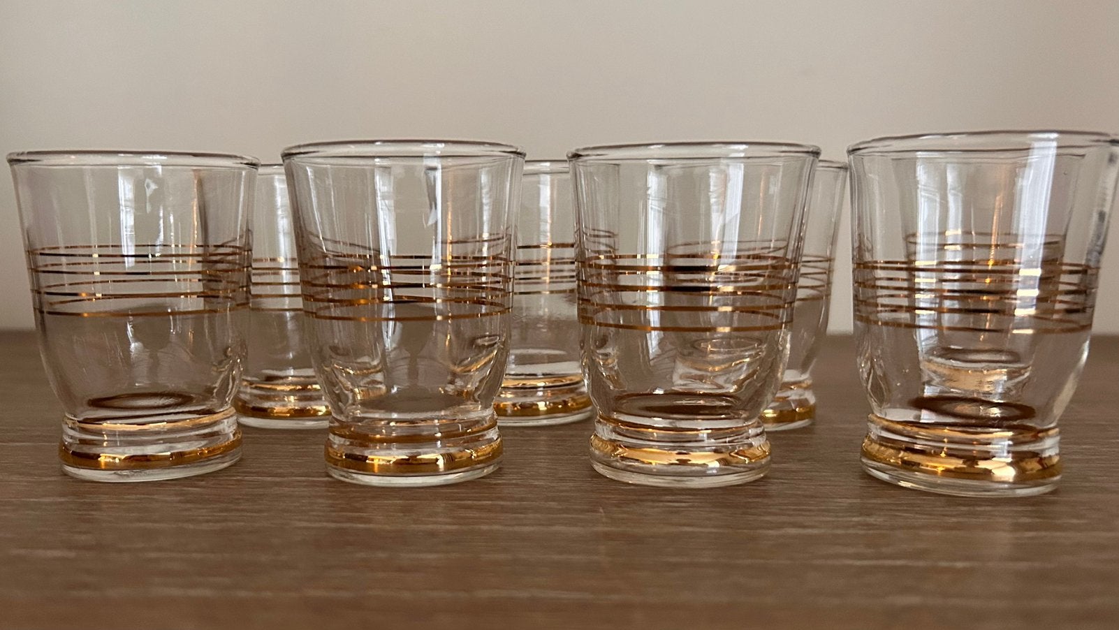 Verres à liqueur et à liqueur vintage - lot de 8, Antiquités & Art, Enlèvement ou Envoi