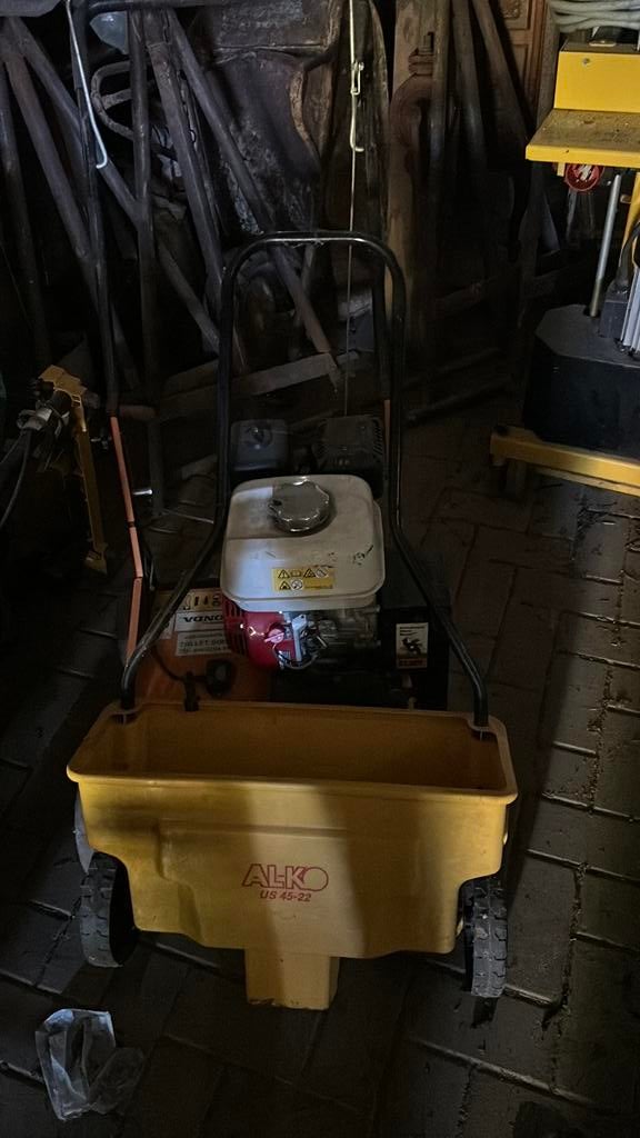 Strooiwagentje zaaiwagen alko us 45-22, Tuin en Terras, Ophalen, Gebruikt