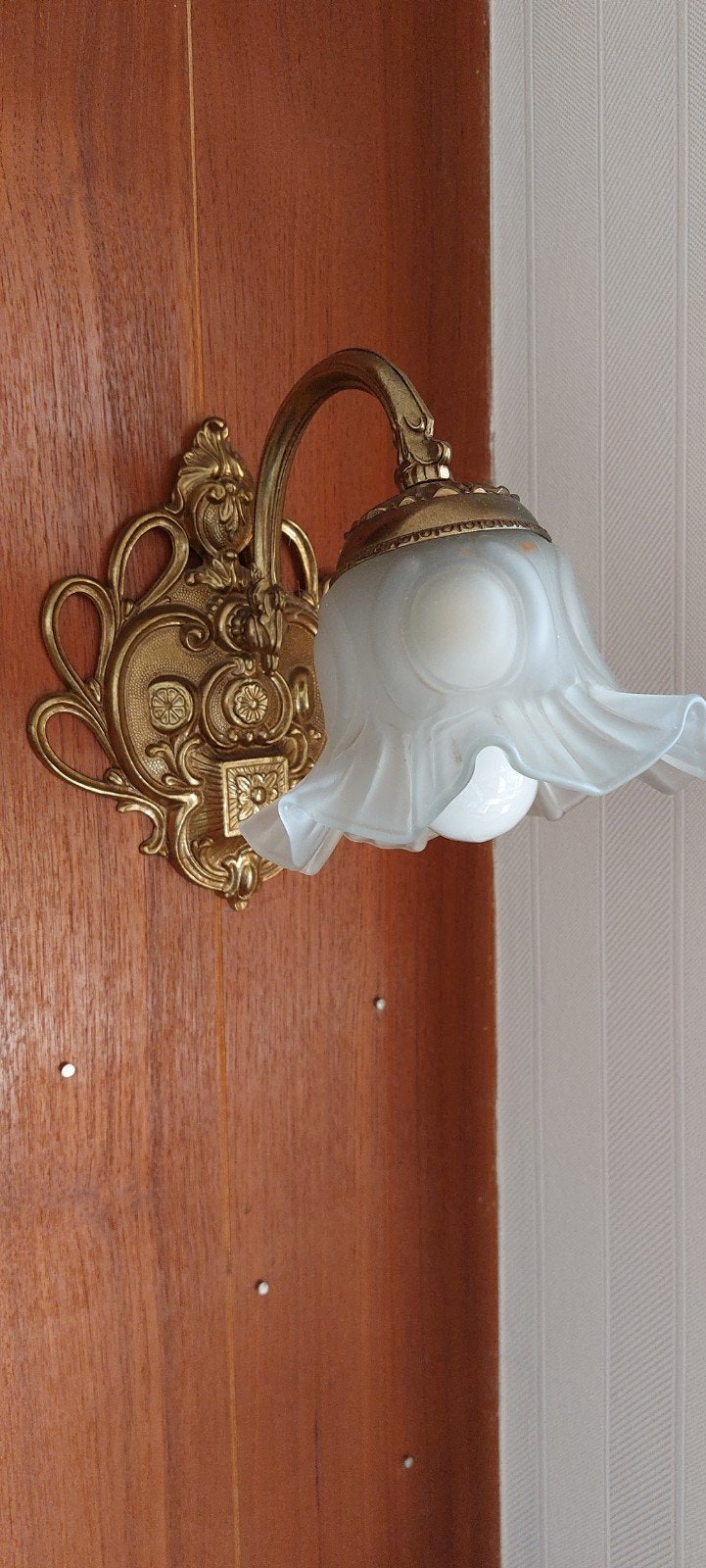 Vintage wandlamp, Enlèvement, Verre, Applique murale