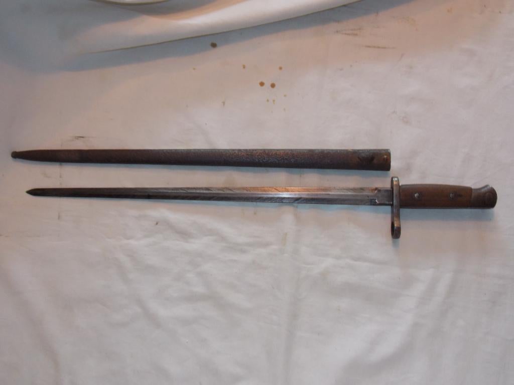 WWI Belgische M1916 bajonet (A), Verzamelen, Militaria | Algemeen, Ophalen of Verzenden, Landmacht, Zwaard of Sabel