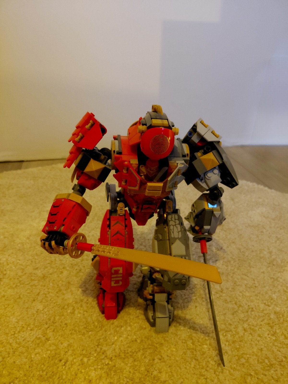 Lego Ninjago vuursteen robot, Ophalen, Lego, Zo goed als nieuw, Ninjago