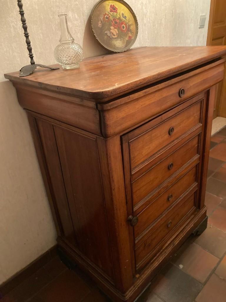 antieke ladenkast, Ophalen