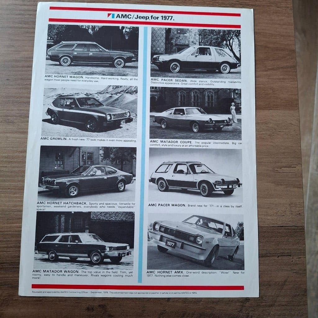 AMC / JEEP FOR 1977, Ophalen of Verzenden, Nieuw, Overige merken