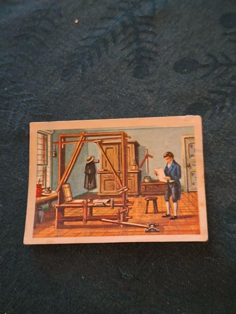 Prentje/Chromo : Senefelder/Lithografie/Chocolade Jacques, Collections, Photos & Gravures, Utilisé, Gravure, Autres sujets/thèmes