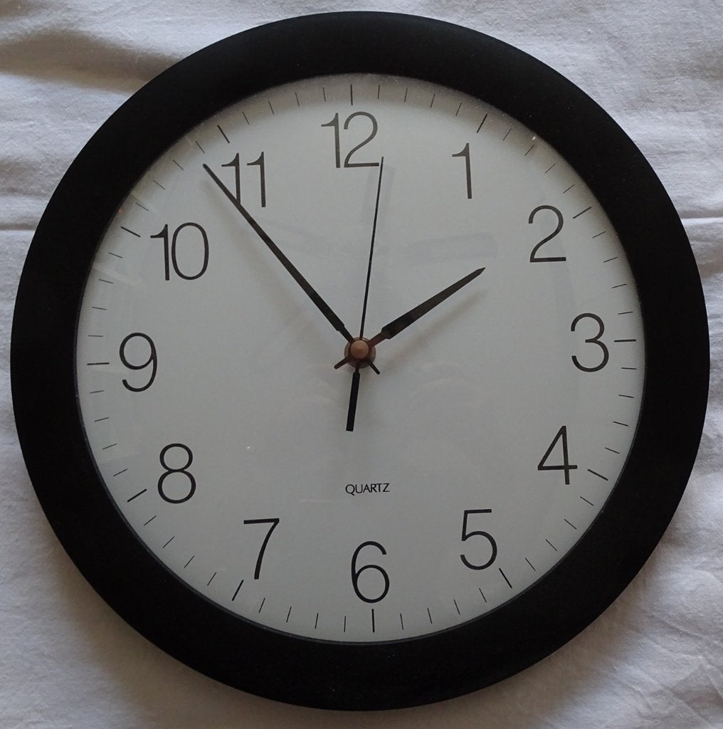 Horloge murale, Ophalen, Zo goed als nieuw, Zwart, Wandklok