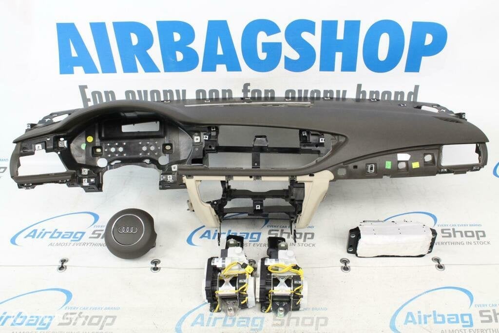 Airbag kit Tableau de bord brun/beige Audi A7 4G 2011-2018, Autos : Pièces & Accessoires, Enlèvement ou Envoi, Utilisé