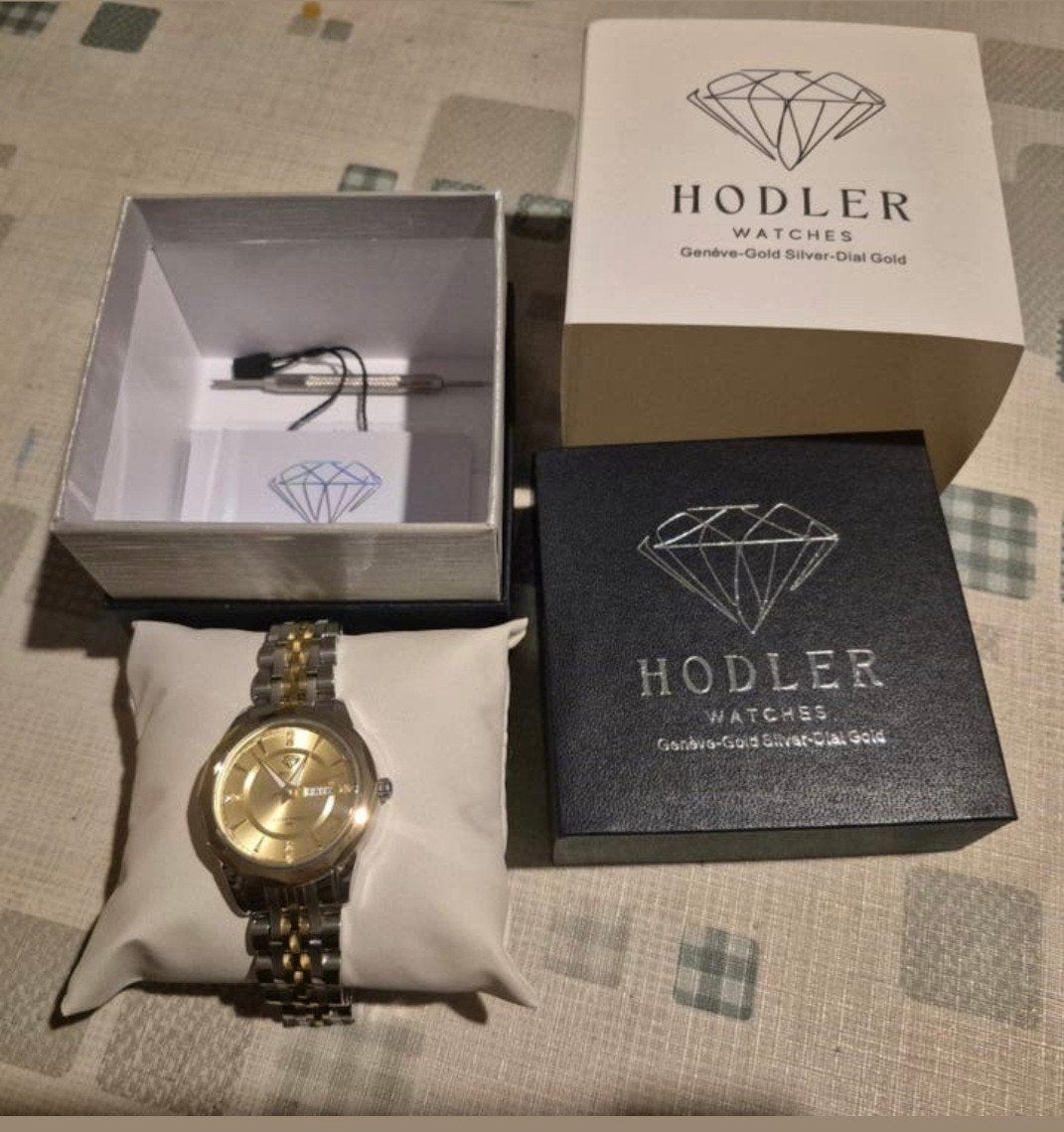 Hodler Watches, Staal, Polshorloge, Nieuw, Zilver