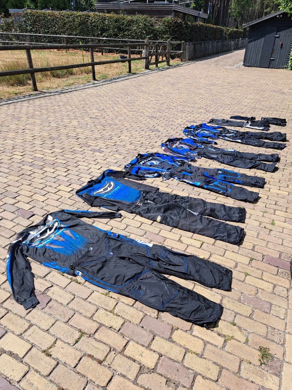 paintball uitrusting/kleding, Ophalen