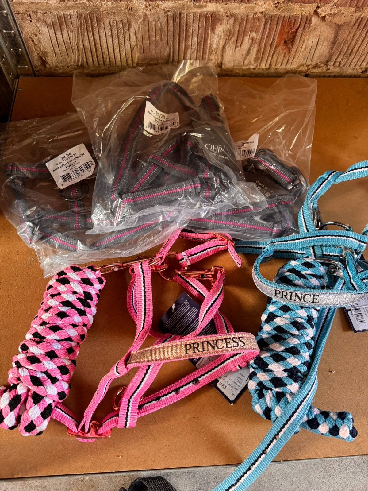 Halsters - 28 stuks, Animaux & Accessoires, Laisses pour chiens, Enlèvement, Comme neuf