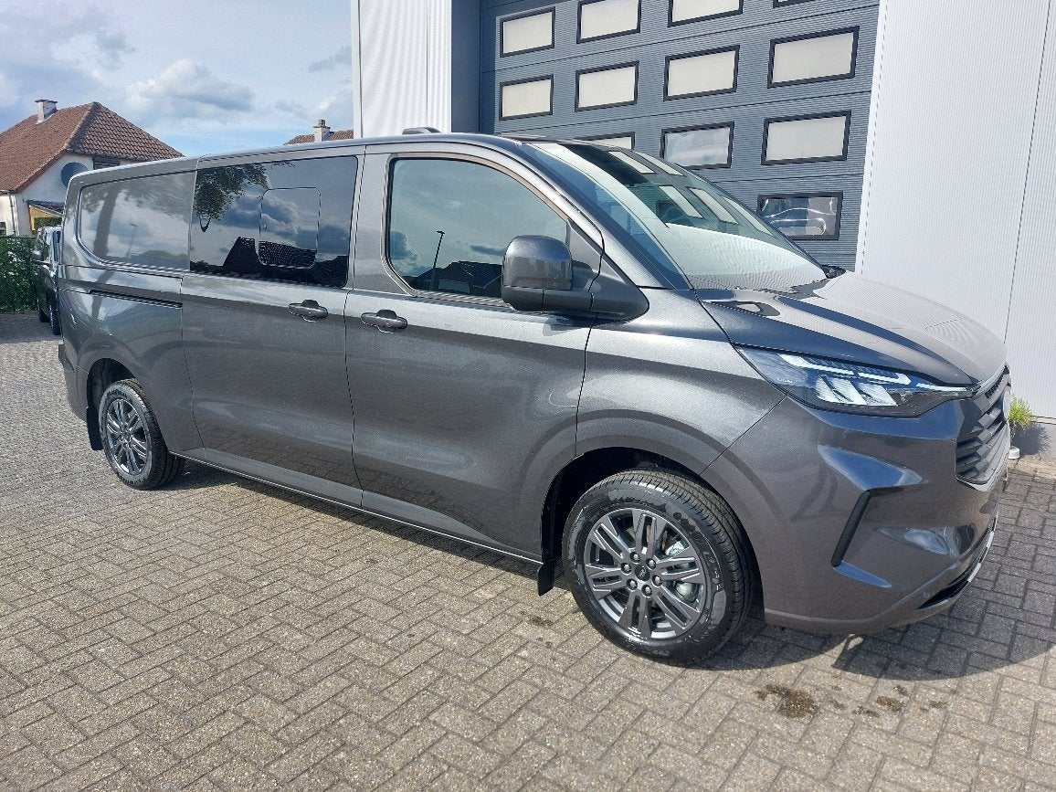 Ford Transit Custom Limited L2 170pk AUT 5pl adapt Cr, BLIS,, Auto's, Stof, 4 cilinders, Bedrijf, 6 deurs