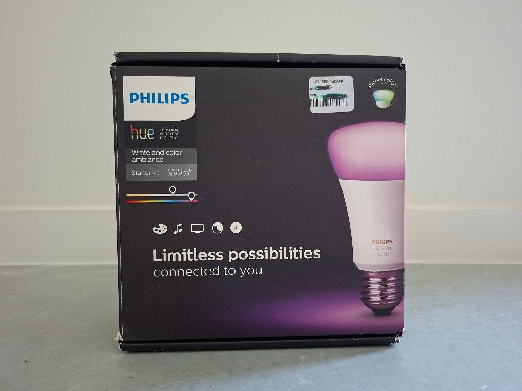 Philips Hue White and Color Ambiance starter kit, Led-lamp, Meerkleurig, Nieuw, E27 (groot)