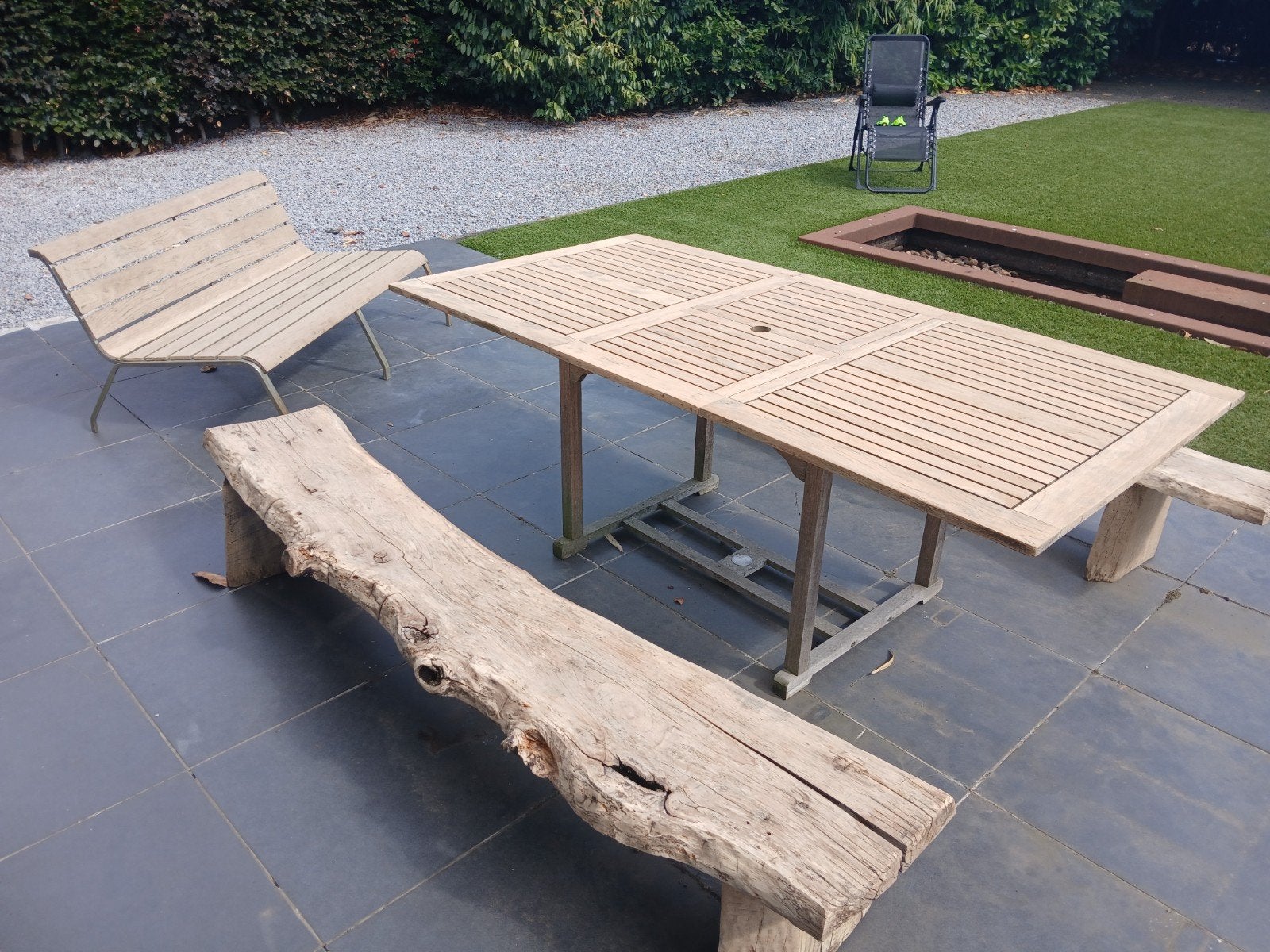Tuintafel , bankjes , bank met rugleuning., Ophalen