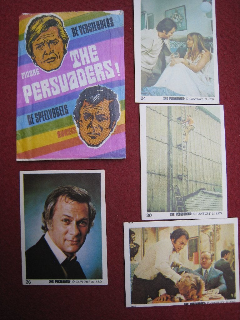 Chromo's De Speelvogels x 4 The Persuaders, Verzamelen, Verzenden, Zo goed als nieuw, Overige onderwerpen, Prent