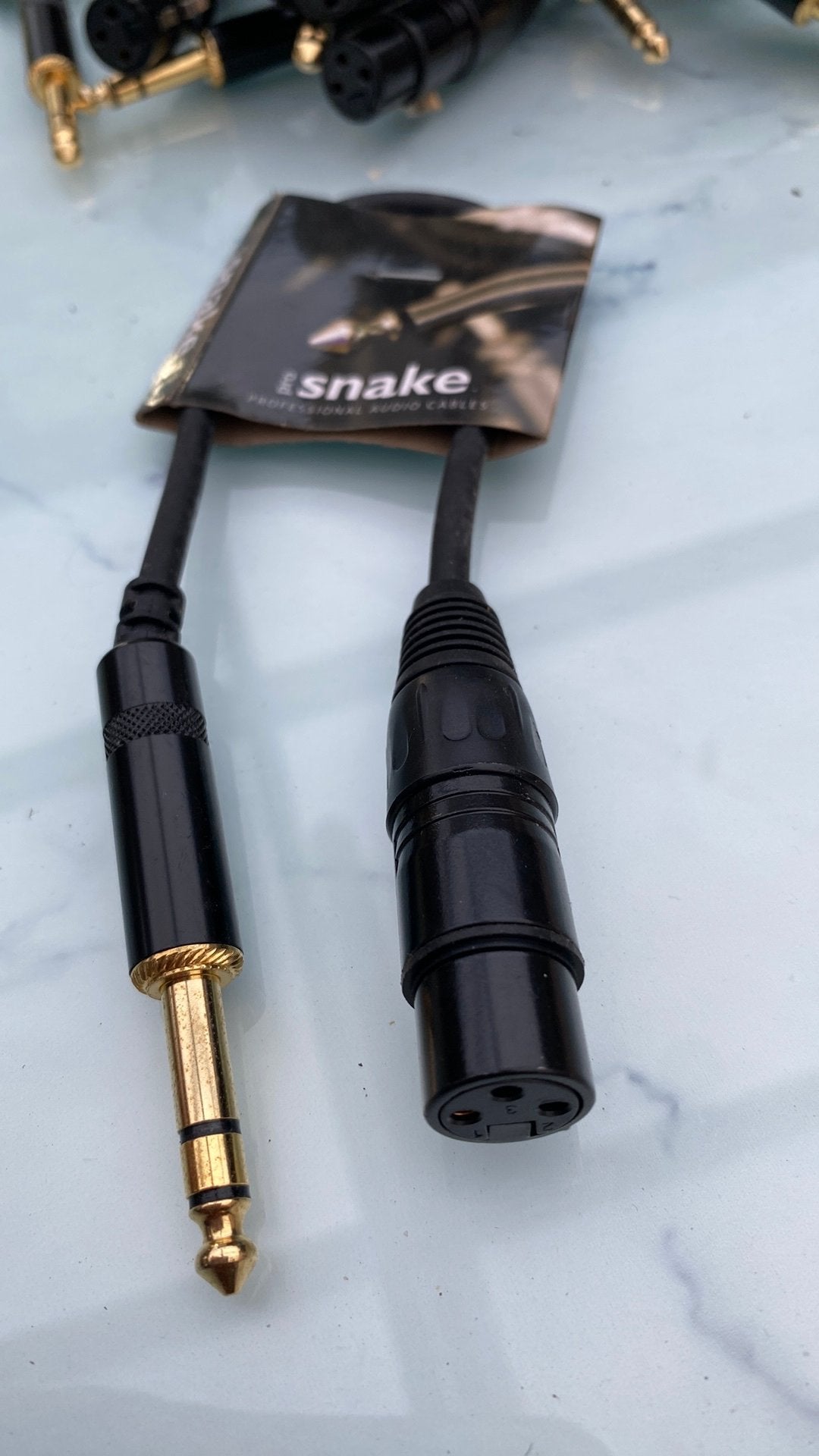 Câble jack stéréo vers XLR 30 cm, Enlèvement ou Envoi