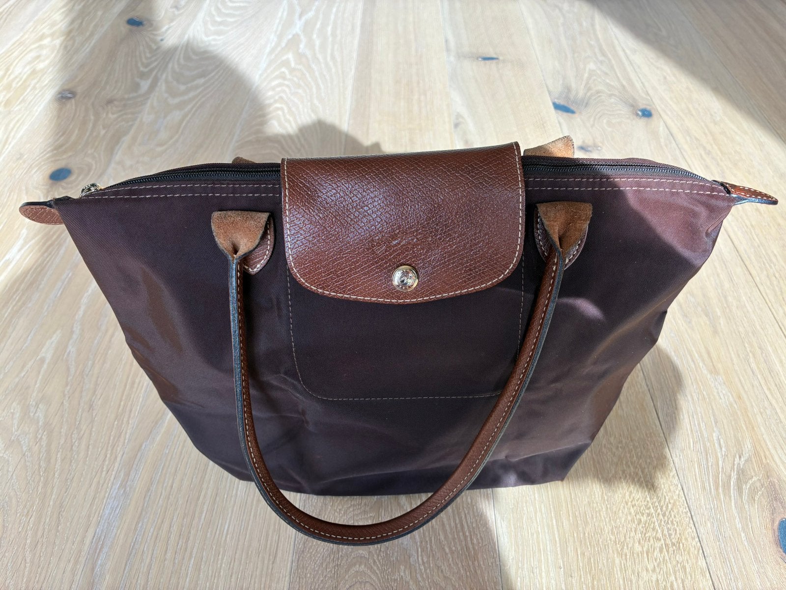 Longchamp handtas in perfecte staat, Ophalen, Nieuw, Bruin