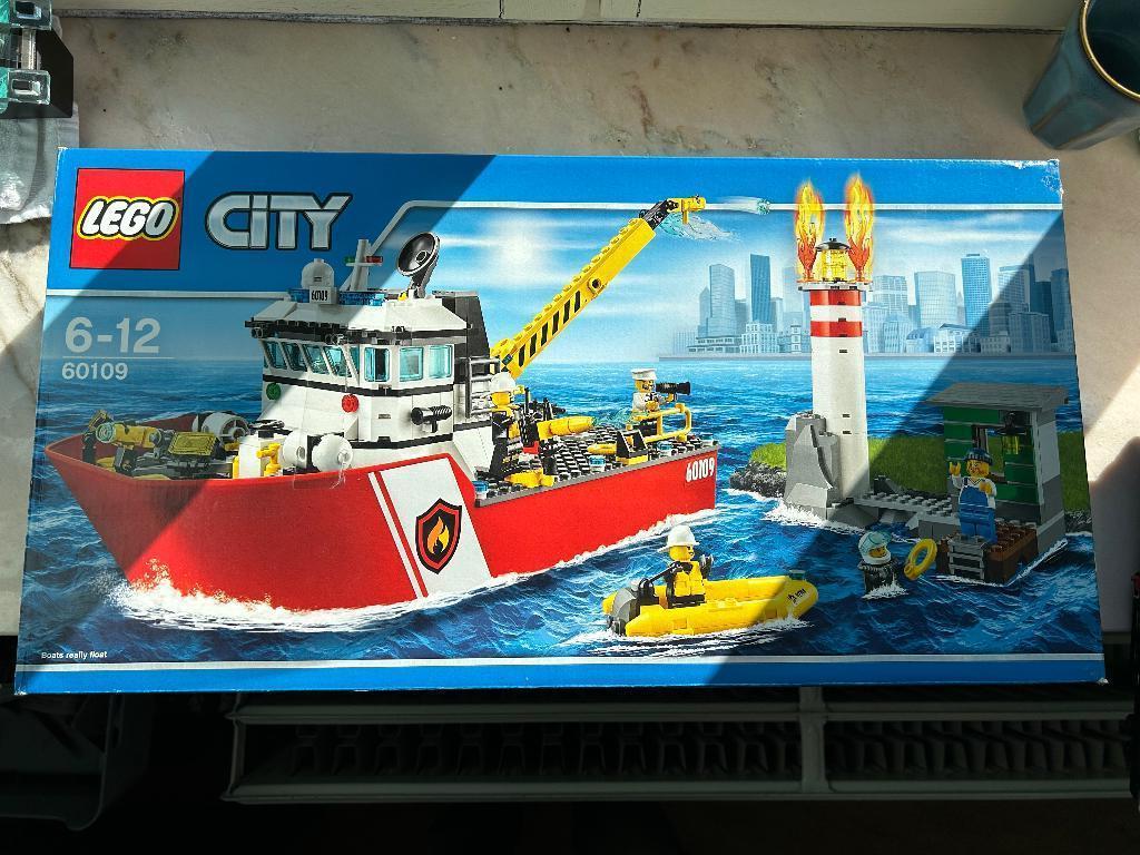 Lego brandweer boot, Kinderen en Baby's, Speelgoed | Duplo en Lego, Ophalen, Nieuw, Complete set, Lego