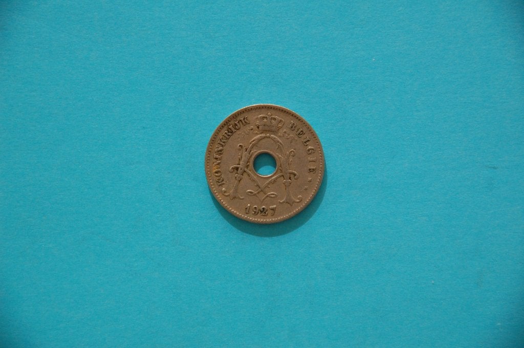 10 Centiemen 1927 , VARIANT Dubbele 7, noord, Verzenden, Losse munt
