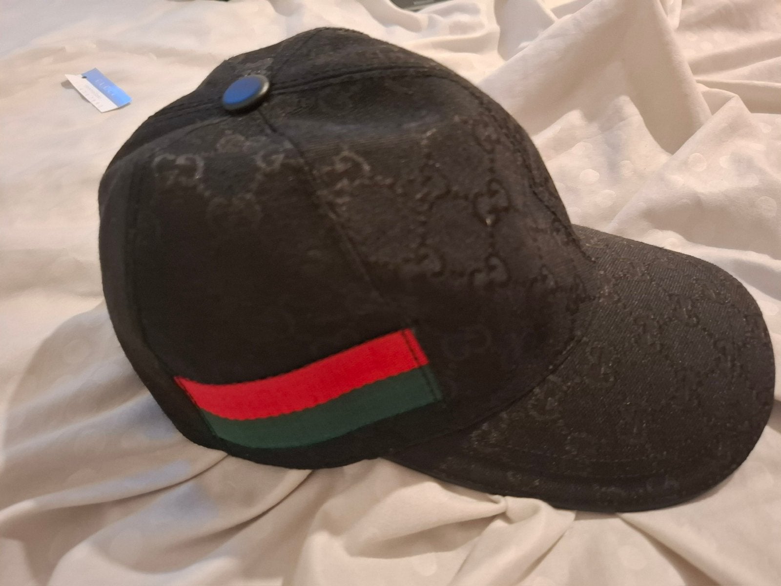 Gucci zwarte pet | Maat S, Ophalen, Zo goed als nieuw, 57 cm (M, 7⅛ inch) of minder, Pet